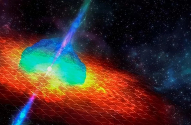 Una explosión de rayos gamma revela una fusión de estrellas de neutrones