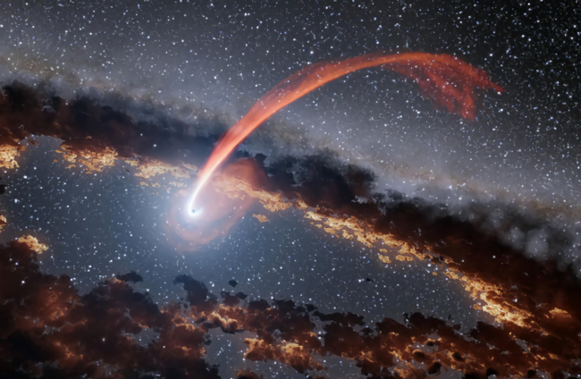¿Qué pasa cuando un agujero negro se traga una estrella?