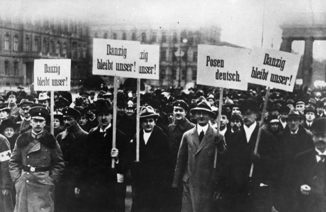 Manifestación contra la división de Alemania