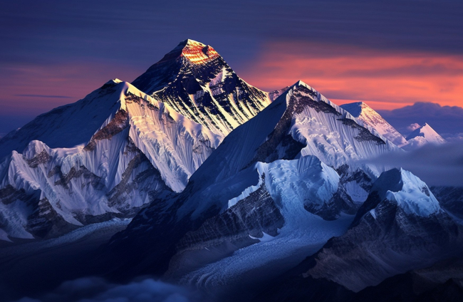 Everest de noche