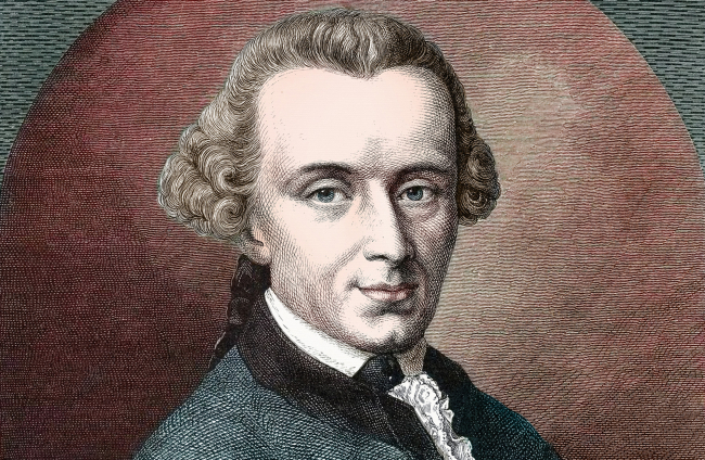 Retrato de Immanuel Kant.