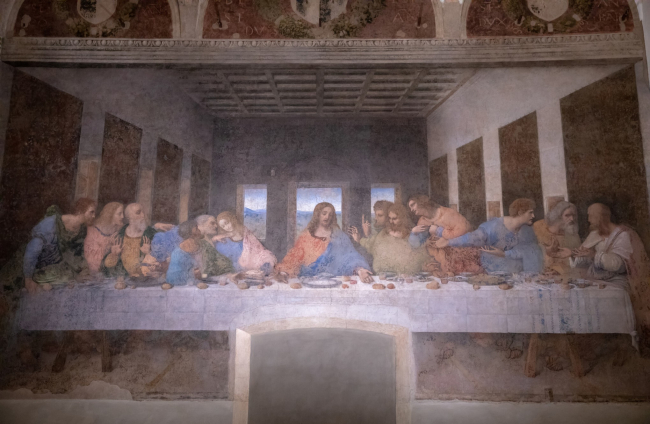 3. La última cena de Leonardo da Vinci