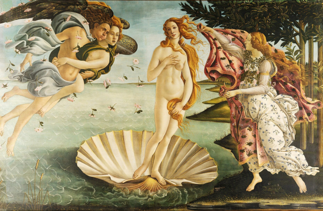 7. El nacimiento de Venus de Sandro Botticelli
