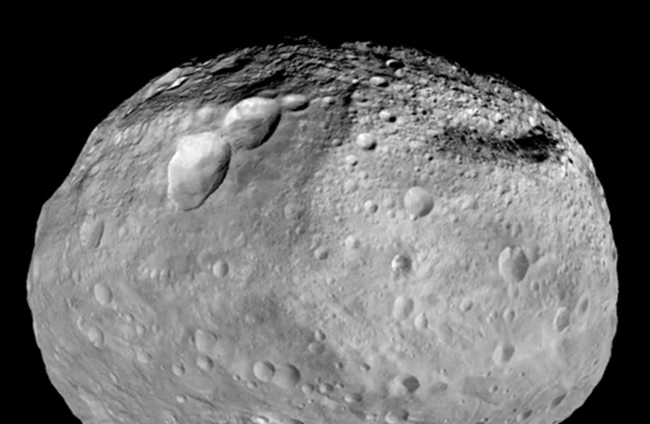 Vesta. Créditos: NASA/JPL-Caltech/UCAL/MPS/DLR/IDA