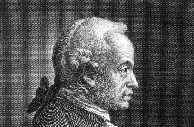 Retrato del filósofo Immanuel Kant
