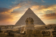 La Esfinge de Giza y la Gran Pirámide