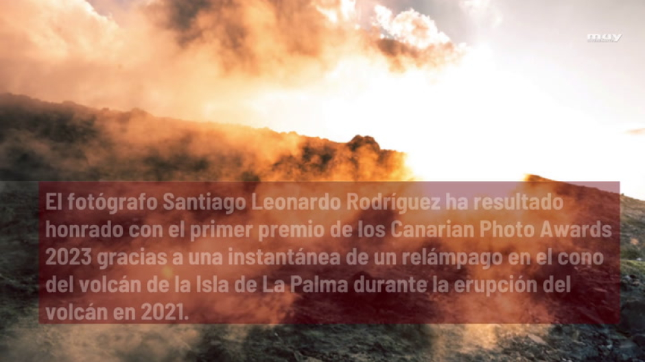 Una impresionante imagen del volcán de la Palma, ganadora de los Canarian Photo Awards 2023