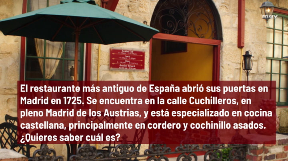 ¿Cuál es el restaurante más antiguo de España?