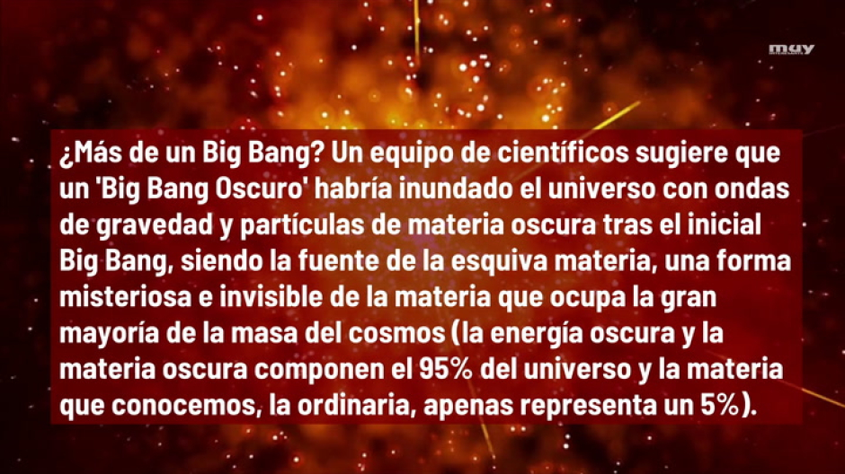 El origen del universo podría haber sido un Big Bang Oscuro