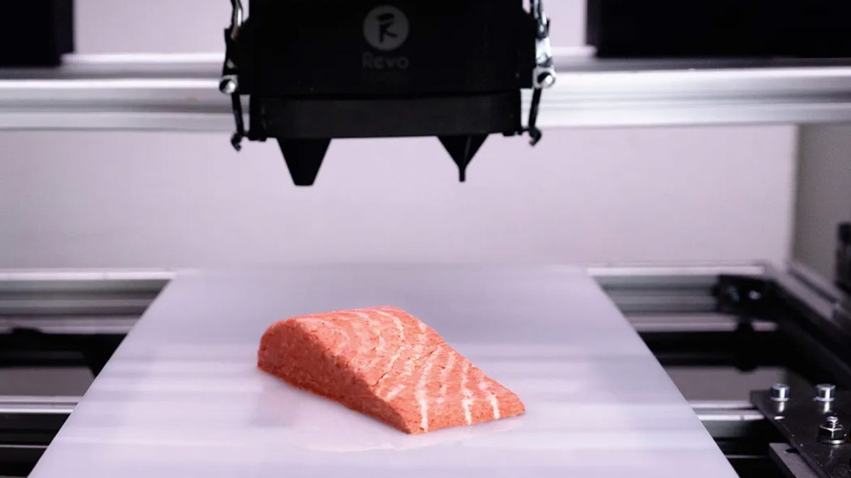 
         Logran imprimir en 3D un trozo de salmón (y se puede comer) 
    