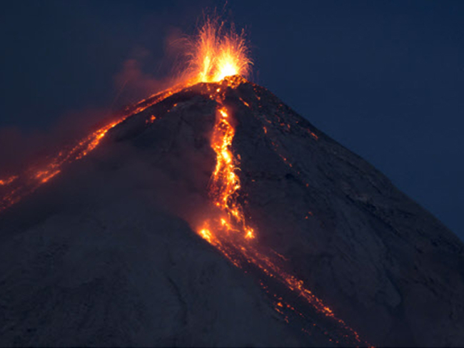 Así es el volcán de Fuego de Guatemala