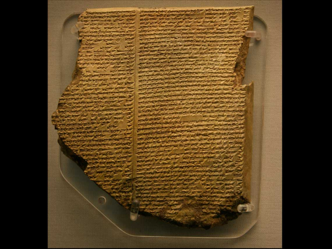 Poema de Gilgamesh. Imagen: Wikimedia Commons.