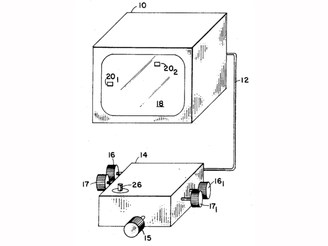 Imagen explicativa de la videoconsola en la patente de Baer.