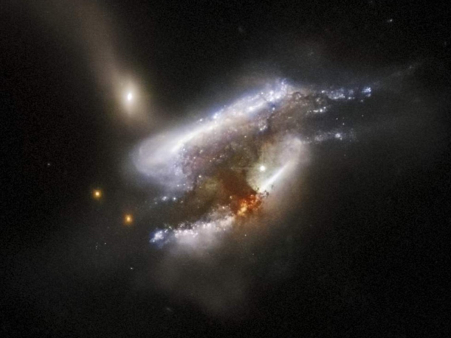 NASA / ESA / Hubble / D.J. Rosario / A. Barth / L. Shatz.