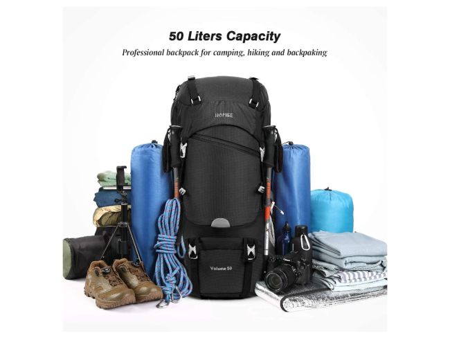 Además de una gran capacidad, esta mochila cuenta con distintos compartimentos. Amazon.