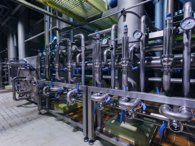 Tubos de flujo continuo para la pasteurización en una planta de procesamiento de leche