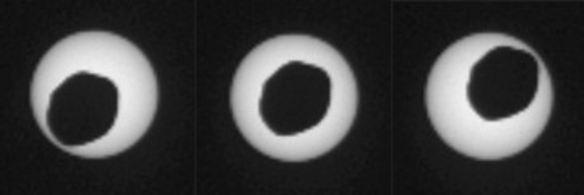Eclipse solar parcial visto por Curiosity en 2013