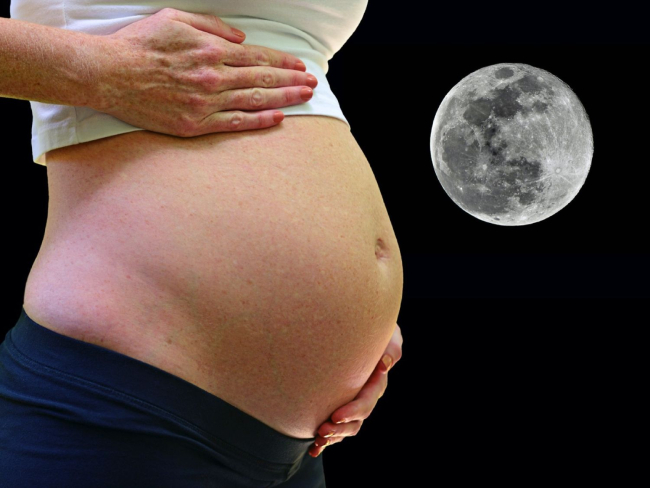 Hay quienes creen que los embarazos están influídos por la luna