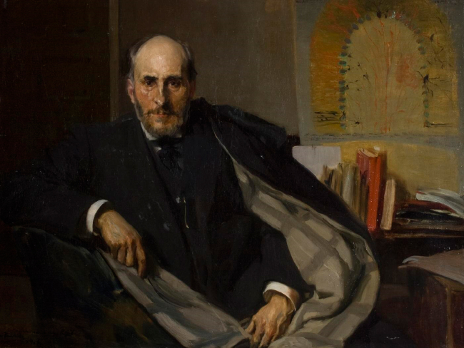 Retrato de Santiago Ramón y Cajal, por Joaquín Sorolla