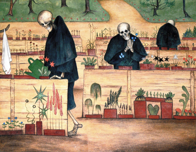 "El jardín de la muerte" de Hugo Simberg