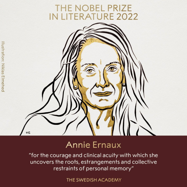 Premios Nobel - Annie Ernaux