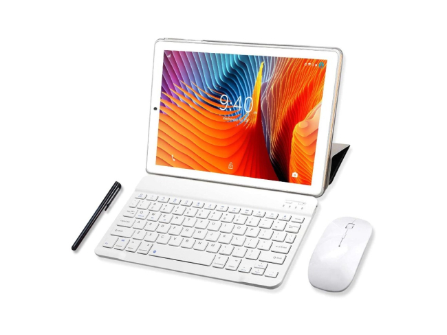 Tableta con teclado Yotopt. Amazon.