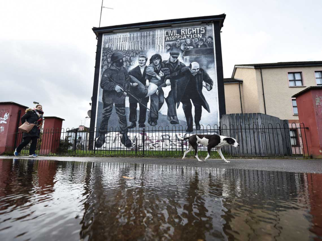 Graffiti en Londonderry (Irlanda del Norte). Imagen: Getty Images.