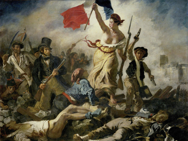 'La libertad guiando al pueblo', de Eugene DelaCroix. Imagen: Wikimedia Commons