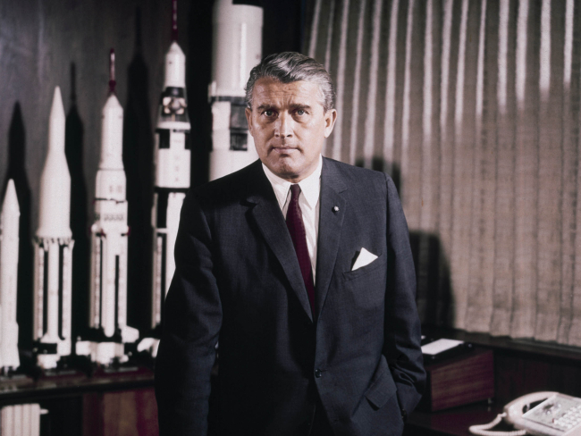 Wernher von Braun. Imagen: Wikimedia Commons.