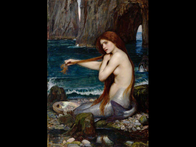 'Una sirena', de John Williams Waterhouse. Imagen: Wikimedia Commons.