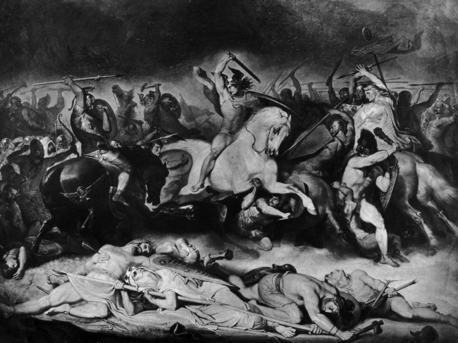 Germanico y sus legiones luchando contra los germanos. Imagen: Getty Images