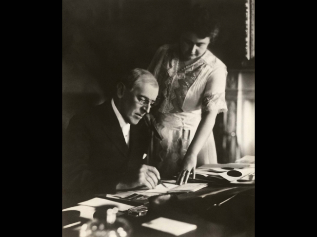 Woodrow y Edith Wilson. Imagen: Wikimedia Commons