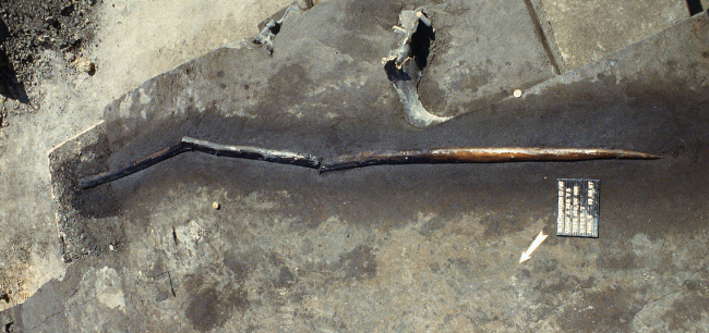 Ejemplo de lanza encontrada en el yacimiento de Schöningen, en el norte de Alemania. Fuente: Wikimedia Commons.
