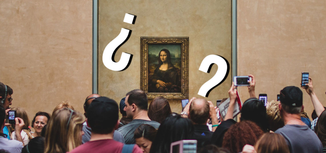 La "Mona Lisa" en el  Louvre de París