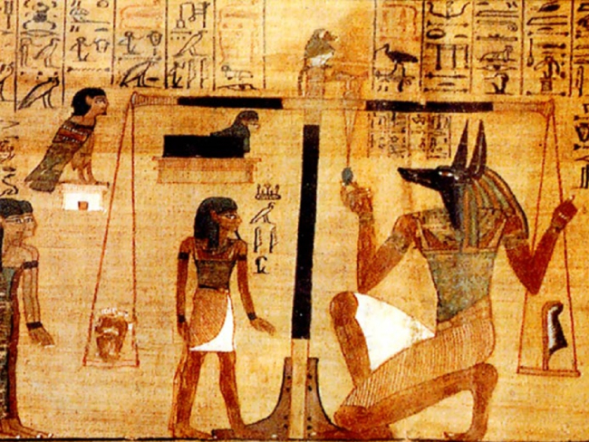 Anubis se encargaba de pesar el corazón del difunto. Imagen: Wikicommons