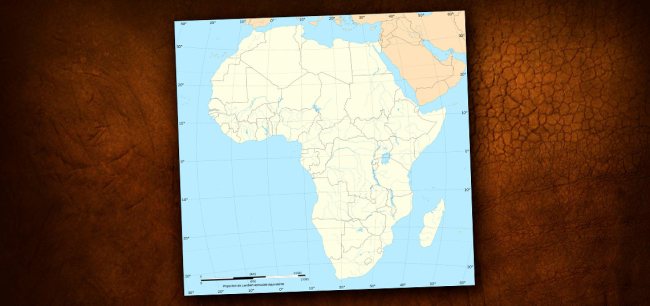 Mapa de África con las fronteras actuales. Muchas de ellas heredadas de la Conferencia de Berlín de 1885. Fuente: Wikimedia Commons.