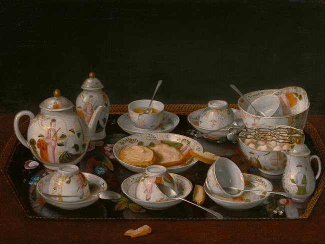 Naturaleza muerta con juego de té por Jean-Étienne Liotard. Imagen: Wikicommons