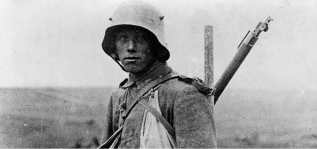 Soldado alemán en la Primera Guerra Mundial
