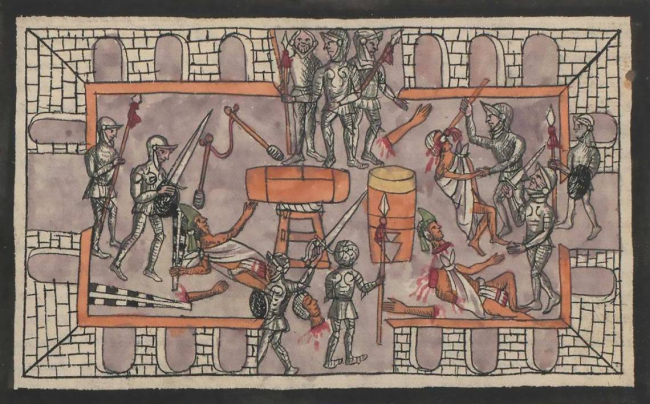 Matanza del Templo Mayor del Códice Durán