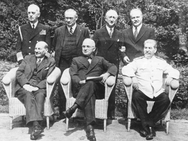 Conferencia de Potsdam. Imagen: Wikimedia Commons