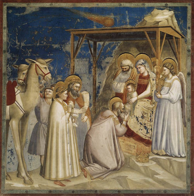 'La adoración de los magos', de Giotto