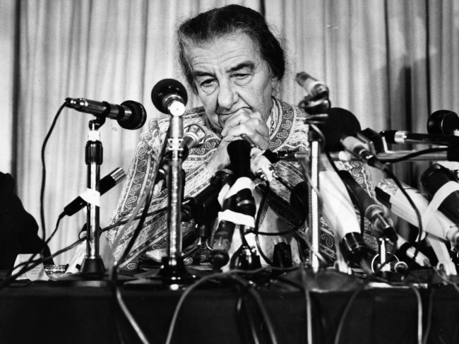 Golda Meir, creadora de la Operación Tormenta de Dios. Imagen: Getty Images.