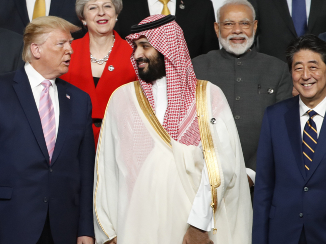 Donald Trump y Mohammed Bin Salman en una cumbre del G20 / Getty