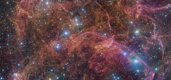 Los restos de la supernova Vela, a ojos del telescopio VLT