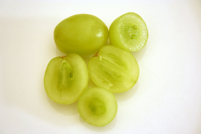 Uvas apirenas (sin semillas) de la variedad ‘sugraona’.