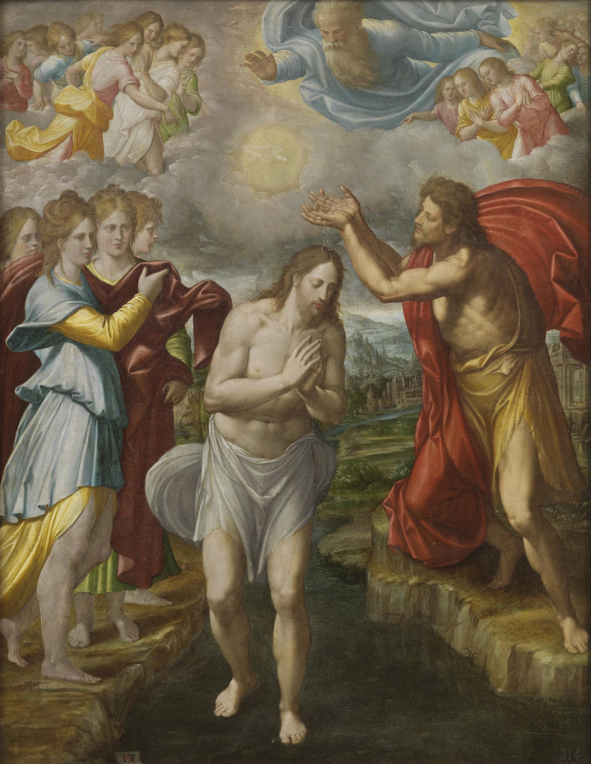 ''Bautismo de Cristo'' por Navarrete ''el Mudo''. Museo del Prado. Wikimedia.