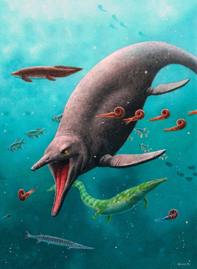 Ilustración del monstruo marino