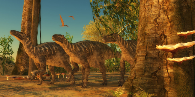 Ilustración de Iguanodon