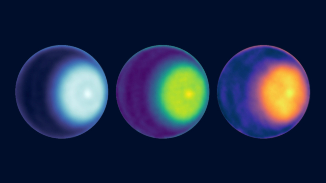 Imágenes de la NASA del ciclón polar en Urano