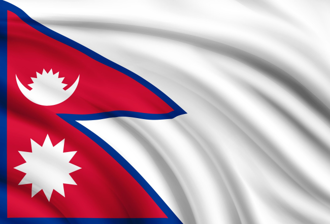 Bandera oficial de Nepal